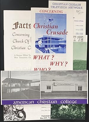 [Group of seven items related to the Church of the Christian Crusade]