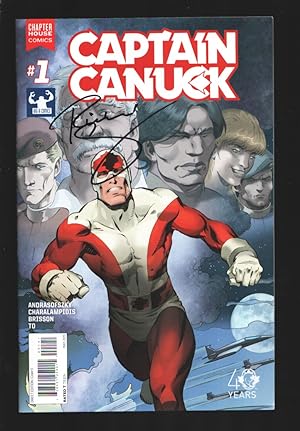 Captain Canuck #1 2015-Chapterhouse-First issue-Dual covers-Signed on top cover by Richard Comely...