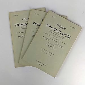 Archiv fur Kriminologie (Band 130, 1. u. 6 Heft) (3 Volumes)