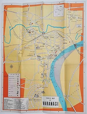 Tourist Map of Varanasi.