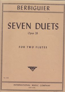 Seven Duets for Two Flutes, Opus 28