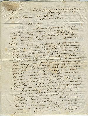 Manuscript letter describing murder of U.S. Consul W.L. Baker of Guaymas, Mexico