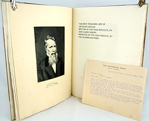 The First Published Life of Abraham Lincoln