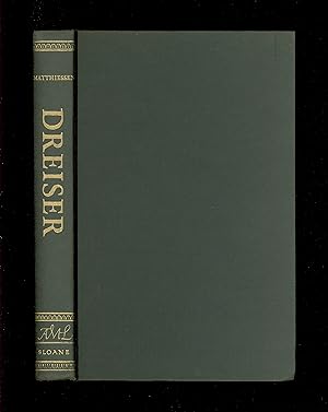 Theodore Dreiser by F. O. Matthiessen, Published by William Sloane Associates in The American Men...