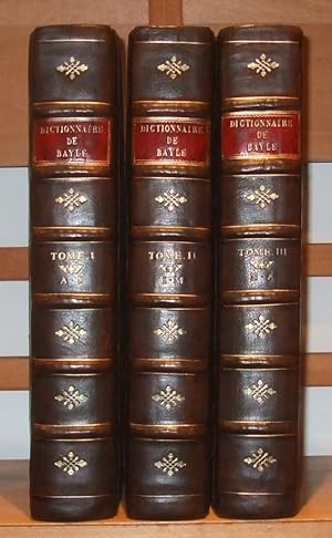 Dictionaire Historique et Critique [ Complete in 3 Volumes ]