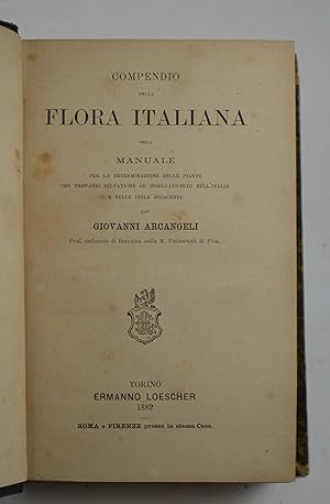 Compendio della flora italiana ossia manuale per la determinazione delle piante che trovansi selv...
