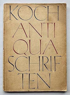 Antiqua-Schriften nach Zeichnungen von Rudolf Koch