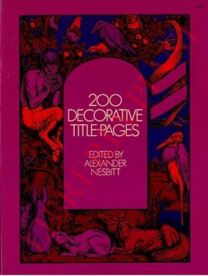 200 decorative Title-Pages.