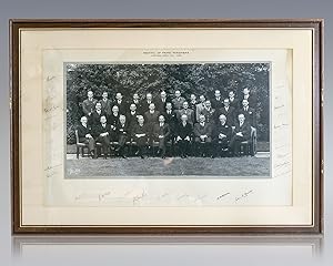 Clement Atlee Signed 1946 Commonwealth Prime Ministers' Conference Photograph.