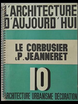 L'ARCHITECTURE D'AUJOURD'HUI n°10 1933 LE CORBUSIER, PIERRE JEANNERET