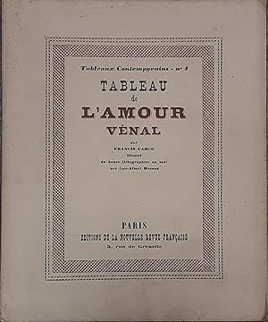 Tableaux contemporains, N° 4. Tableau de l'Amour vénal. Illustré de 12 lithographies par Luc-Albe...