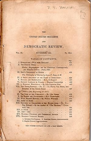 The United States Magazine and Democratic Review November, 1841