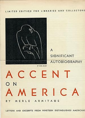Prospectus for Accent on America by Merle Armitage