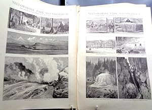 Yellowstone Park 2 supplement sections from "The Graphic for August 11th & 18th 1888