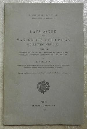 CATALOGUE DES MANUSCRITS ETHIOPIENS (Collection Griaule). Tome IV. Ethiopien 373 (Griaule 69), Et...