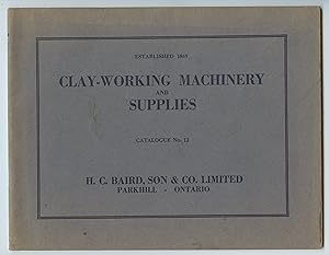 Clay-Working Machinery and Supplies Catalogue No. 12