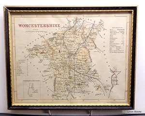Worcester. Map of the County c1845