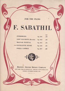 Novellette Russe Op. 318 (F. Sabathil for the Piano)