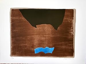 GIUSEPPE SANTOMASO: "Contro il blu", Original lithograph signed by the artist - 43/100 edition, 5...