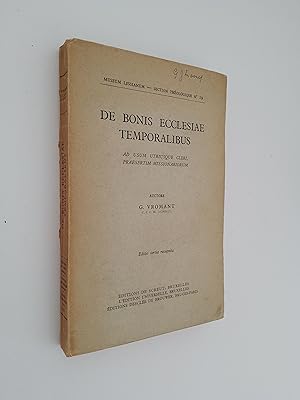 De Bonis Ecclesiae Temporalibus: Ad Usum Utriusque Cleri, Praesertim Missionariorum