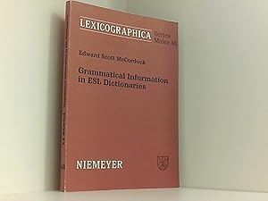 Grammatical Information in ESL Dictionaries (Lexicographica. Series Maior, 48, Band 48)