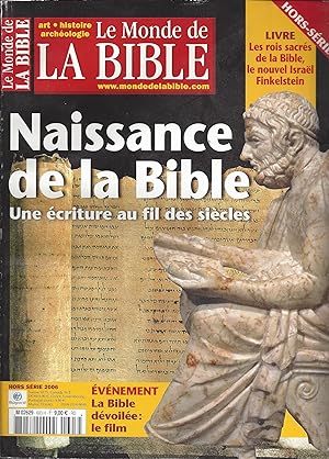 Naissance de la Bible : une écriture au fil des siècles