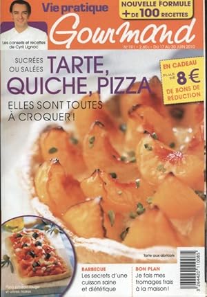 Gourmand n?191 : Tarte, quiche, pizza - Collectif
