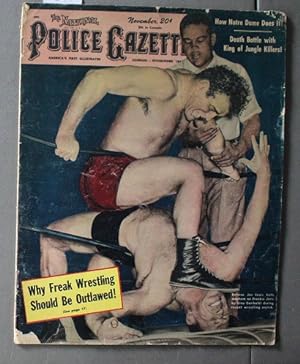 1950 National Police Gazette Magazine - November 1950; Front Cover = Referee Joe Louis / Frankie ...