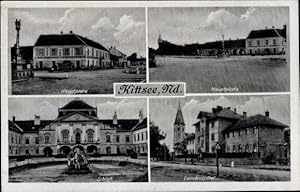 Ansichtskarte / Postkarte Kittsee Burgenland, Hauptplatz, Schloss, Landesspital
