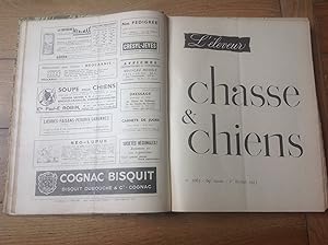 Revues L'ELEVEUR CHASSE - CHIENS Revue cynégétique et canine Année 1952 complète en 24 numéros .