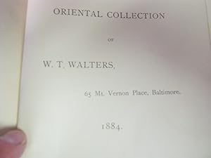 Oriental Collection Of W.T. Walters, 65 Mt. Vernon Place, Baltimore 1884