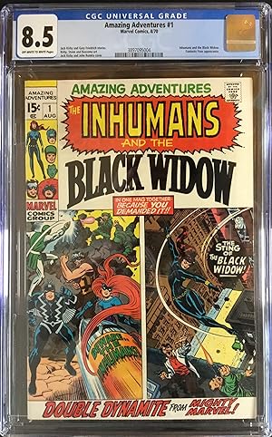AMAZING ADVENTURES No. 1 (Aug. 1970) - featuring Black Widow and The Inhumans - CGC Graded 8.5 (VF+)
