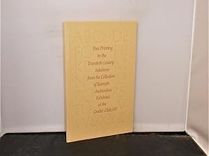 Fine Printing in the Twentieth Century - Selections from the Collection of Kenneth Auchincloss Ex...