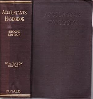 Accountants? handbook 2nd Edition 1933 Edited by W.A. Paton, Ph.D., C.P.A. (Hard Cover)