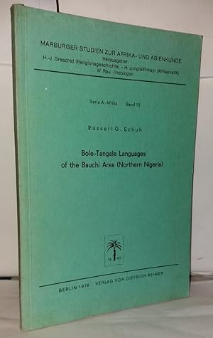 Bole-Tangale Languages of Bauchi Area (Northern Nigeria)