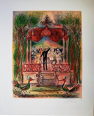 JEAN CARZOU: "Petite Musique", Original lithograph signed by the artist - 292/300 edition, 37 x 4...
