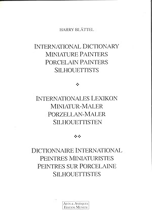 Internationales Lexikon der Miniaturmaler, Porzellanmaler, Silhouettisten (1992)