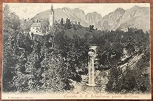 Cartolina Cascata di S. Sebastiano presso Belluno