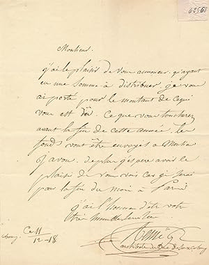 André Marie RENIÉ lettre autographe signée
