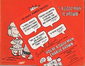 You're a Good Man Charlie Brown Theatre Souvenir Program and Signed Herald