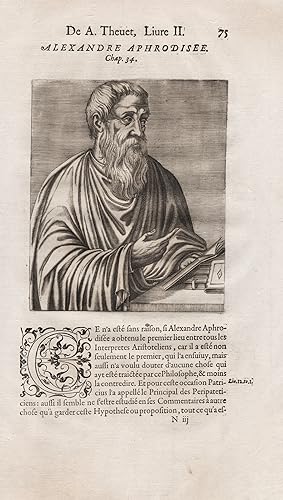 "Alexandre Aphrodisee" - Alexander von Aphrodisias (around 200 AD) Greek philosopher Philosoph Po...