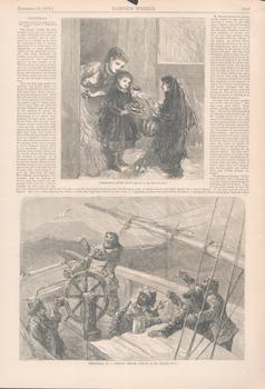Christmas after All!; Christmas in a Fishing Smack. From December 30, 1876 issue of Harper's Weekly.