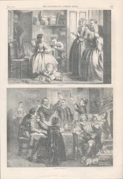  Caught! ;  A Merry Christmas! . From December 22, 1860 issue of The Illustrated London News.