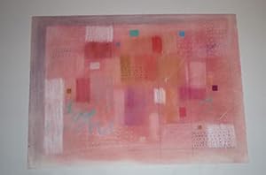 Homage to Rothko and Twombly: Study in pinks.I. First edition of the mixed media artwork.