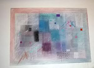 Homage to Rothko and Twombly: Study in multiple colors. II. First edition of the mixed media artw...