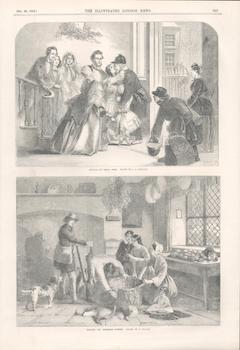 Arrival of Uncle John: Packing the Christmas Hamper. From December 20, 1856 issue of The Illustra...