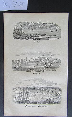 Quebec, Halifax and Bridge Town, Barbadoes (ca 1810)