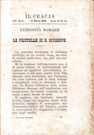 Il Cracas. Diario di Roma. Vol. 1. III serie, 11 Marzo 1894, anno II, n. 10