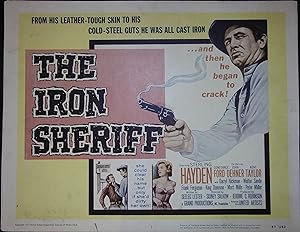 The Iron Sheriff Lobby Title Card 1957 Sterling Hayden, Constance Ford