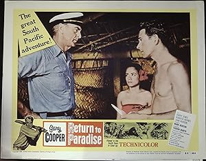 Return to Paradise Lot of Five Lobby Cards 1953 Gary Cooper